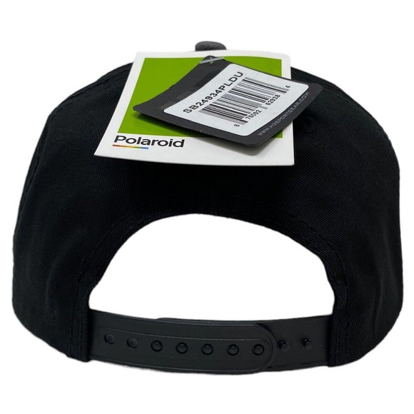 Polaroid Camera Men's Officially Licensed Embroidered Flat Bill Snapback Hat Cap - Picture 4 of 5